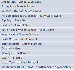 MIXEDBYHAND - track listing